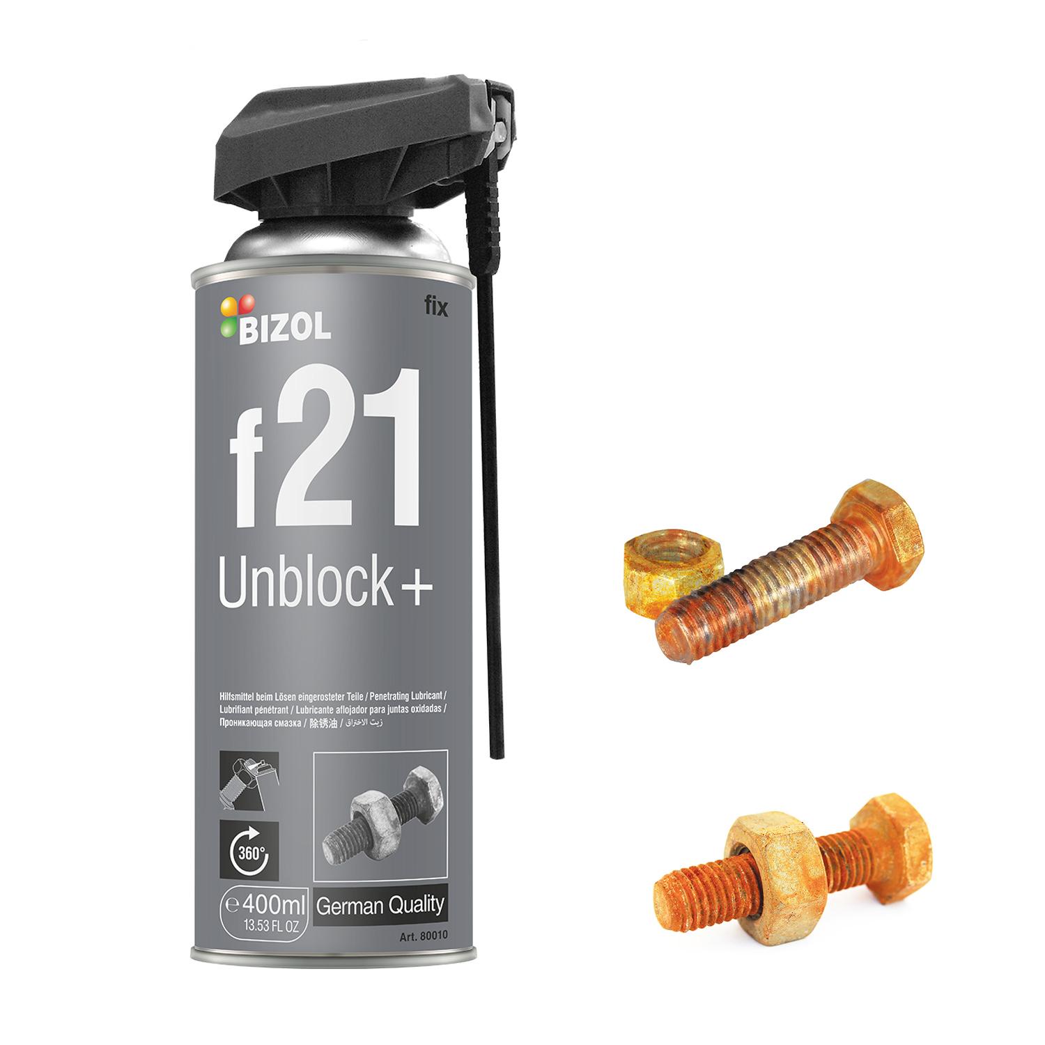 Bình xịt phá gỉ Bizol Unblock+ f21