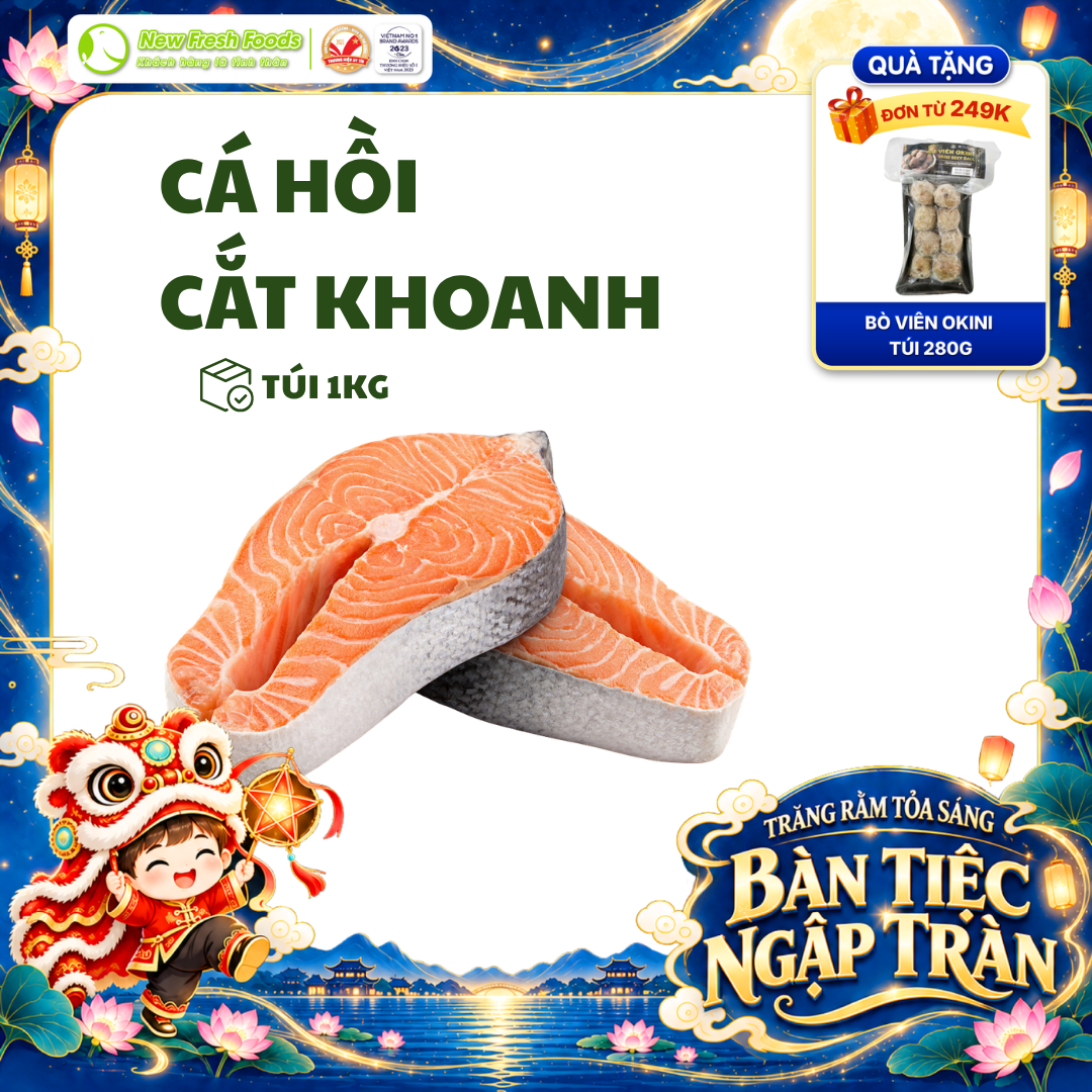 [HỎA TỐC HCM] Cá Hồi Cắt Khoanh - Túi 1Kg