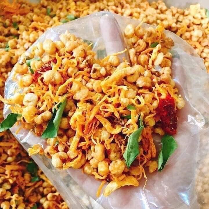Bắp rang tỏi ớt mix khô gà lá chanh gói 500gram