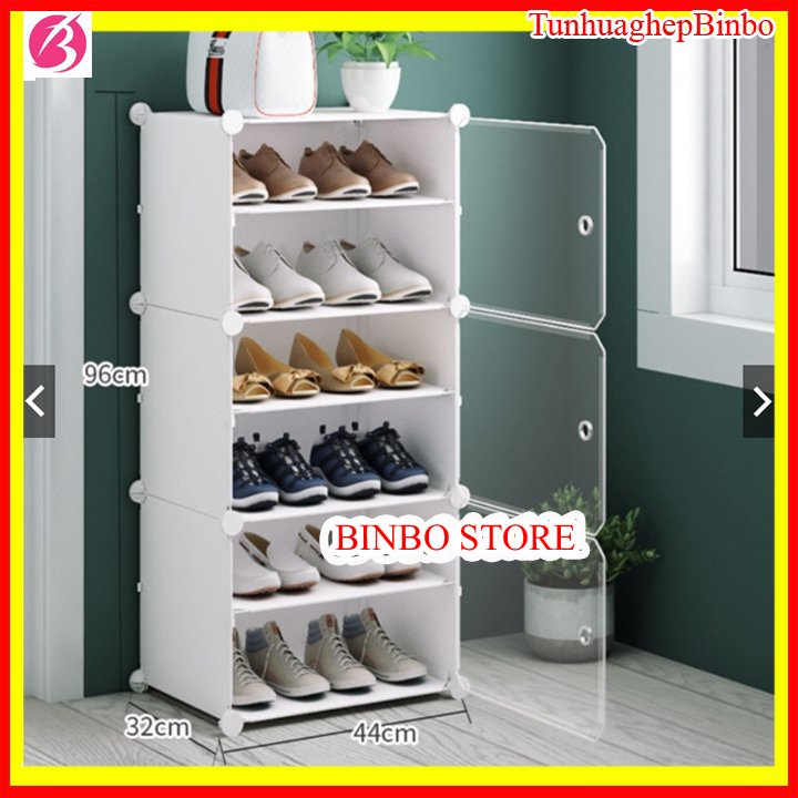 [Nhiều màu màu 6 ngăn] Tủ Đựng Giày, Hộp Đựng Giày, Kệ Giày Dép Thông Minh, Tiện Lợi-Tủ để giày dép nhựa cao cấp