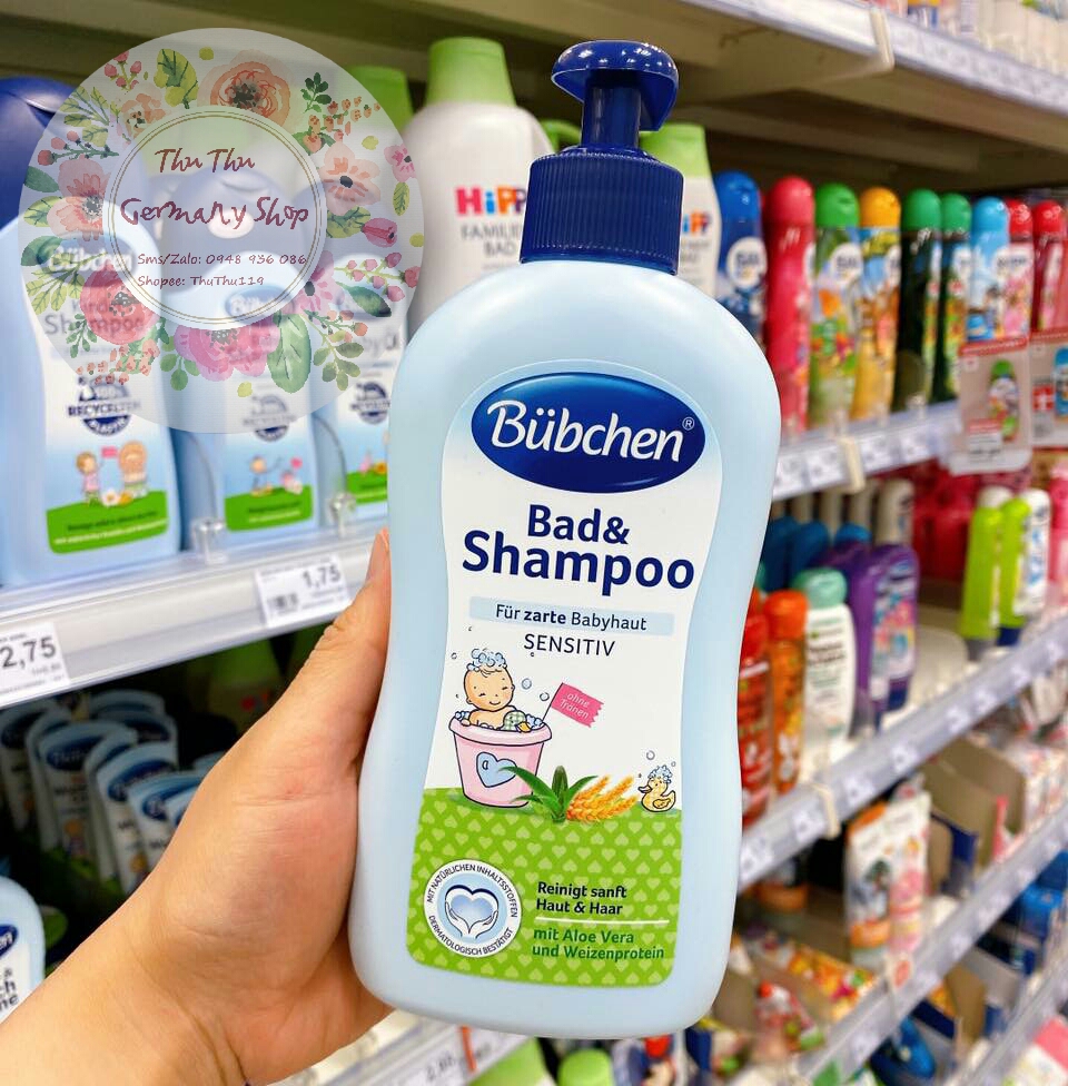 Sữa tắm gội 2in1 Bubchen cho bé da nhạy cảm Đức