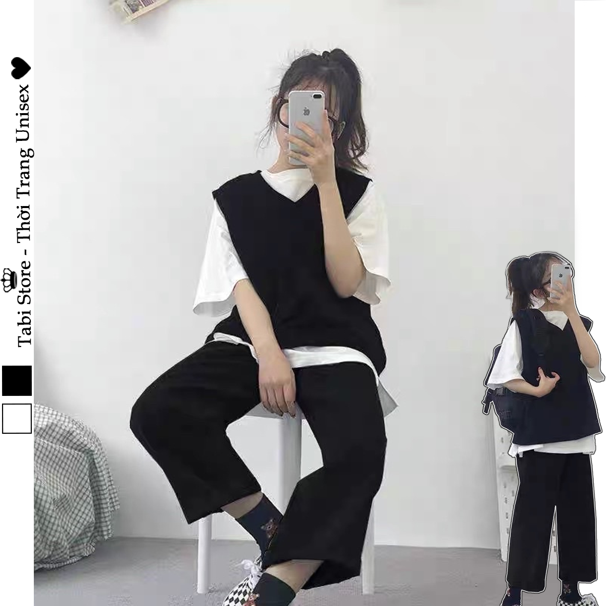 ÁO GILE NỈ STYLE HÀN QUỐC BASIC kèm video sản phẩm shop tự quay