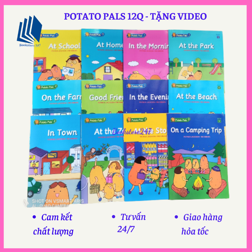 Bộ sách Potato Pals 12 cuốn A5 cho bé từ 3 tuổi, tặng file  nghe mp3 và video