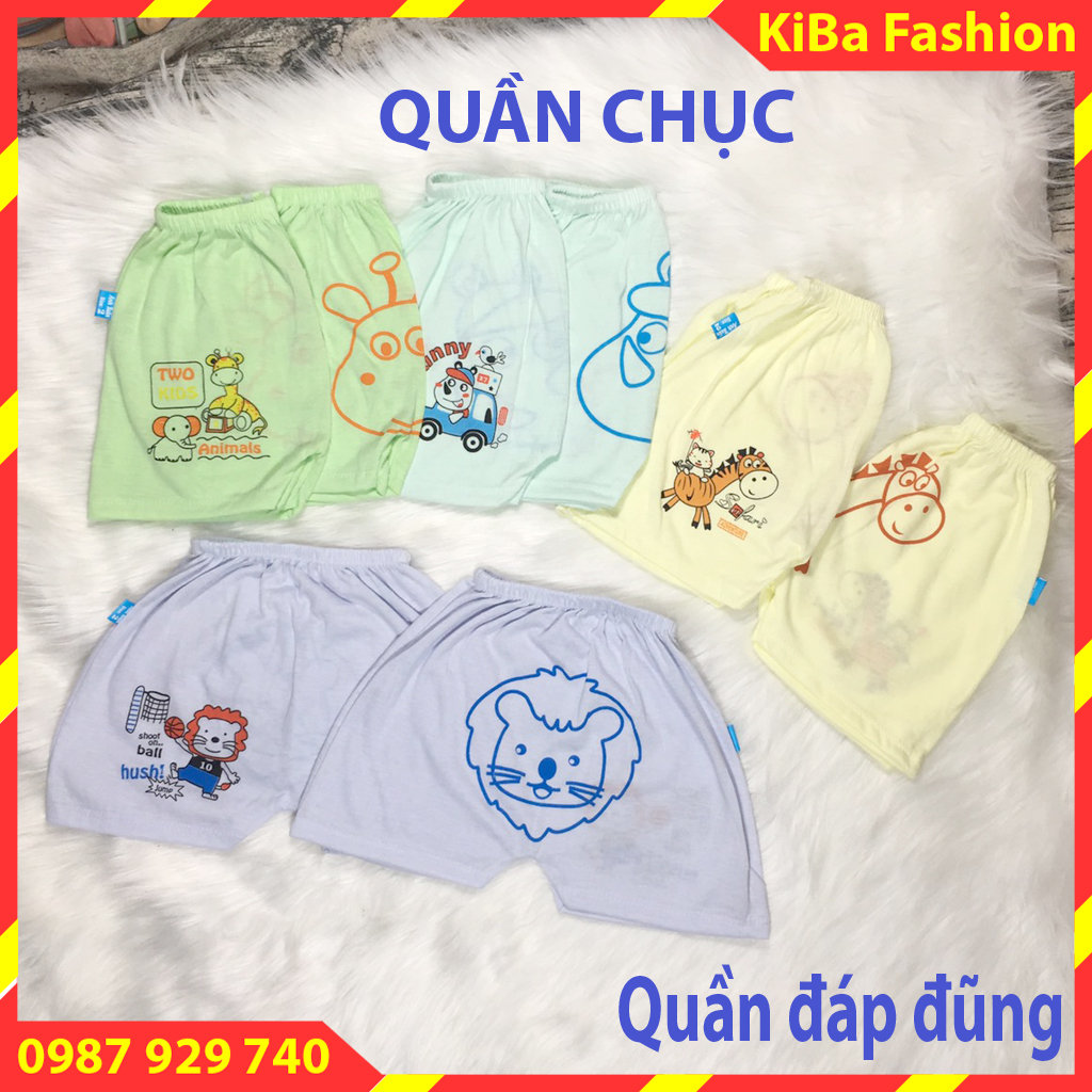 [ RẺ ĐẸP ] Quần đùi in mông (Set 10 chiếc ) chất cotton co giãn cho bé Trai/Gái 4-12kg- QĐ - TK0500 / quần đùi đóng bỉm cho bé / quần chục cho bé / quần đùi chục cho bé trai / quần chục / quần đùi chục cho bé gái / quần đùi