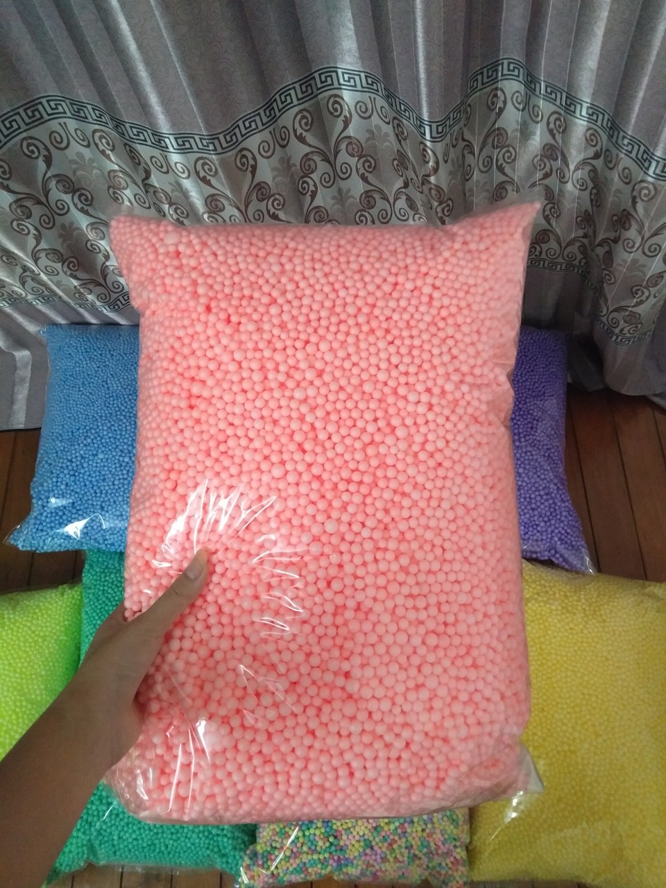 Hạt xốp màu BÁN THEO 100G 👍 [RẺ VÔ ĐỊCH] 👍siêu đẹp, giá rẻ