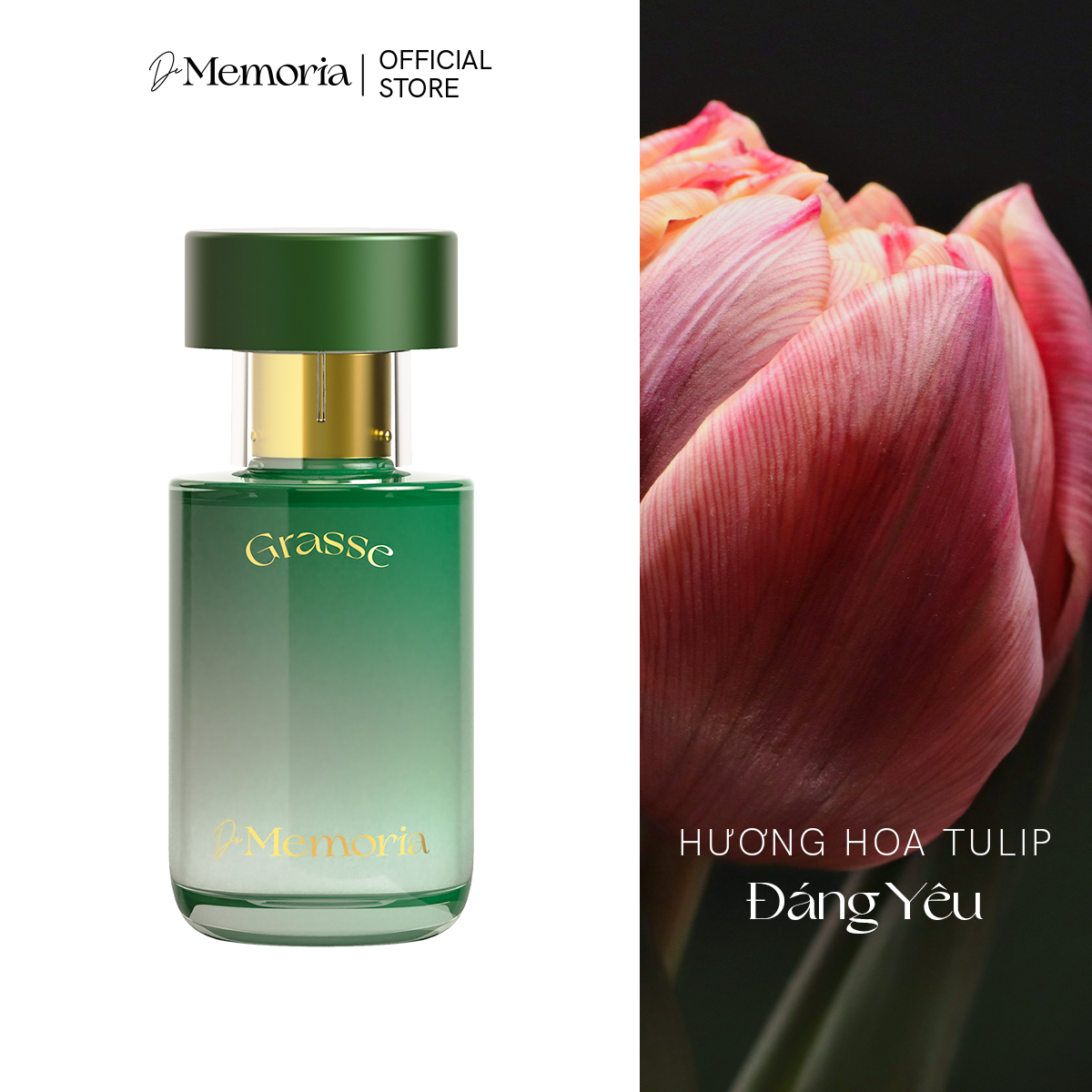 Nước hoa Nữ De Memoria Đáng Yêu, Tulip thuần túy (30ml) - Grasse 06 BST Ký Ức Đầu Tiên