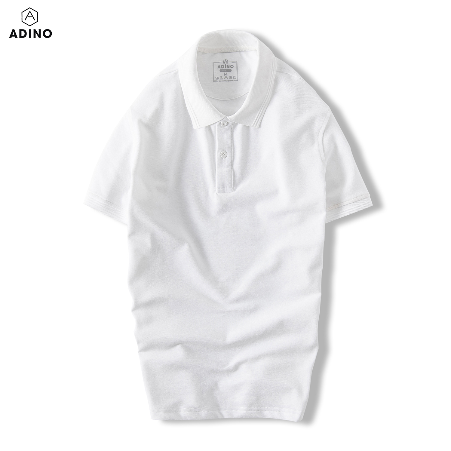 [Nhập LazXuHuong1- giảm 20k đơn 149k|Áo thun có cổ nam màu nâu phối viền chìm ADINO vải cotton polyester mềm dáng slimfit công sở hơi ôm trẻ trung AP87 - 3