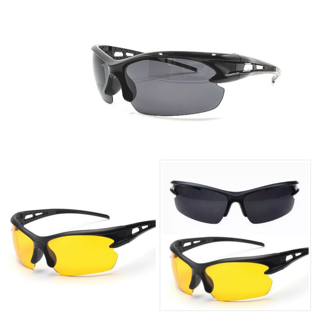 Kính nhìn xuyên đi đường ban đêm - kính chống lóa nhìn xuyên đêm bảo vệ mắt hd vision, kính mắt che bụi và chắn gió tốt - an toàn khi đi vào ban đêm