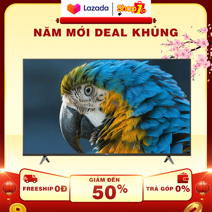 [HCM][Trả góp 0%]Android Tivi 4K TCL 43 Inch 43P618 - Tổng Công Suất Loa 20W Hệ Điều Hành Android 9.0