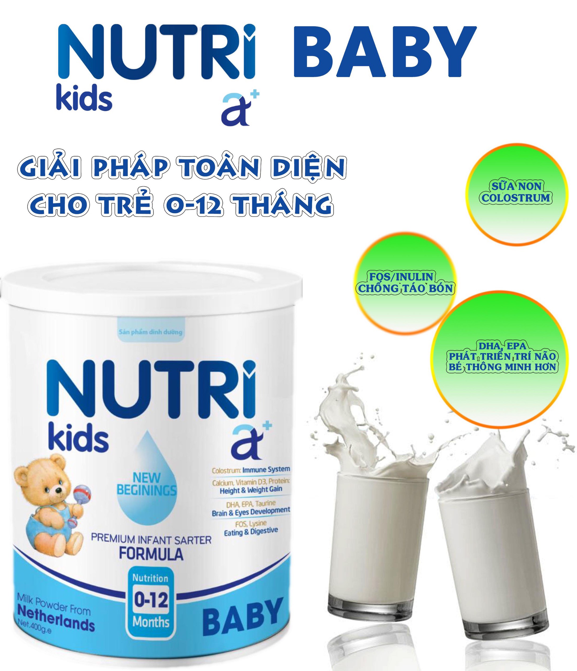 Sữa nutri kids a+ baby 400g/900g sữa nutrikids sữa nutri baby 400g/900g