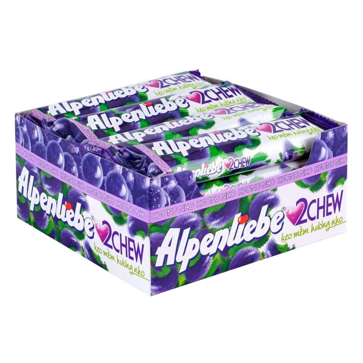 [ Chính hãng] Combo 5 thỏi kẹo Alpenliebe 2 Chew Nho siêu ngon