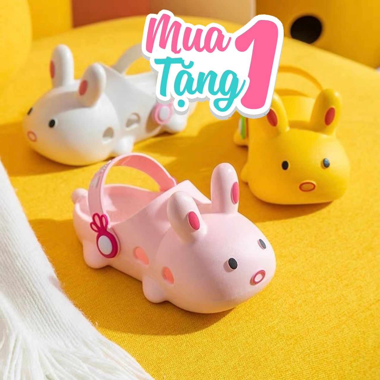 [Quà 39K] Dép Sục Cho Bé Gái Hình Thỏ Kiểu Mới 2021 KanKanStore KA21 Dép Lê Bánh Mì Cross Cheerfull Mario Chống Trơn Trượt Chính Hãng Quai Ngang Đi Chơi Đi Trong Nhà, Giày Sục Êm Chân Hình Thỏ Đáng Yêu