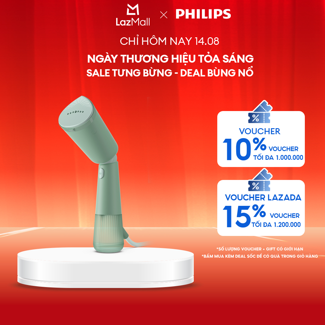 [QUÀ TẶNG HẤP DẪN - SLCH] Bàn Ủi Hơi Nước Cầm Tay Philips STH5010/70 |1400W - Hàng Chính Hãng