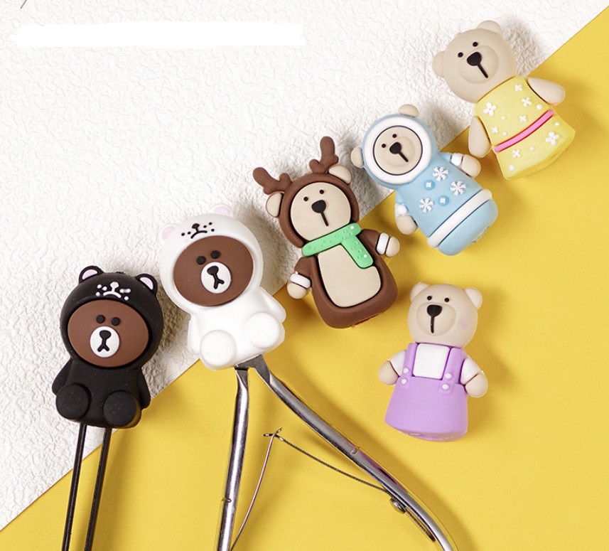 Bọc kìm hình thú cute - Bọc bảo vệ kềm silicon chuyên dụng cho dân làm móng