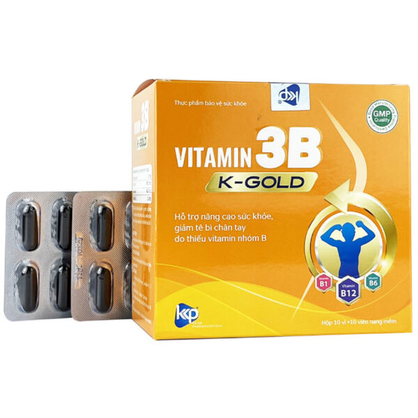 Vitamin 3B K-Gold, hỗ trợ nâng cao sức khỏe