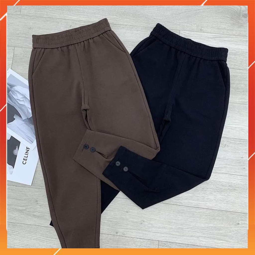 Quần baggy nữ ly gấu cực hot/ quần baggy cạp chun/ quần vải baggy nữ vải dày mịn co giãn đẹp-xưởng may THUVU