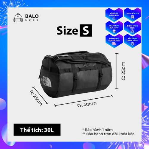 [Hoàn Tiền MAX] Túi trống du lịch phượt TNF The North Face xuất khẩu chống nước tuyệt đối size 30-50-70Lit_Đồ Phượt HN Shop