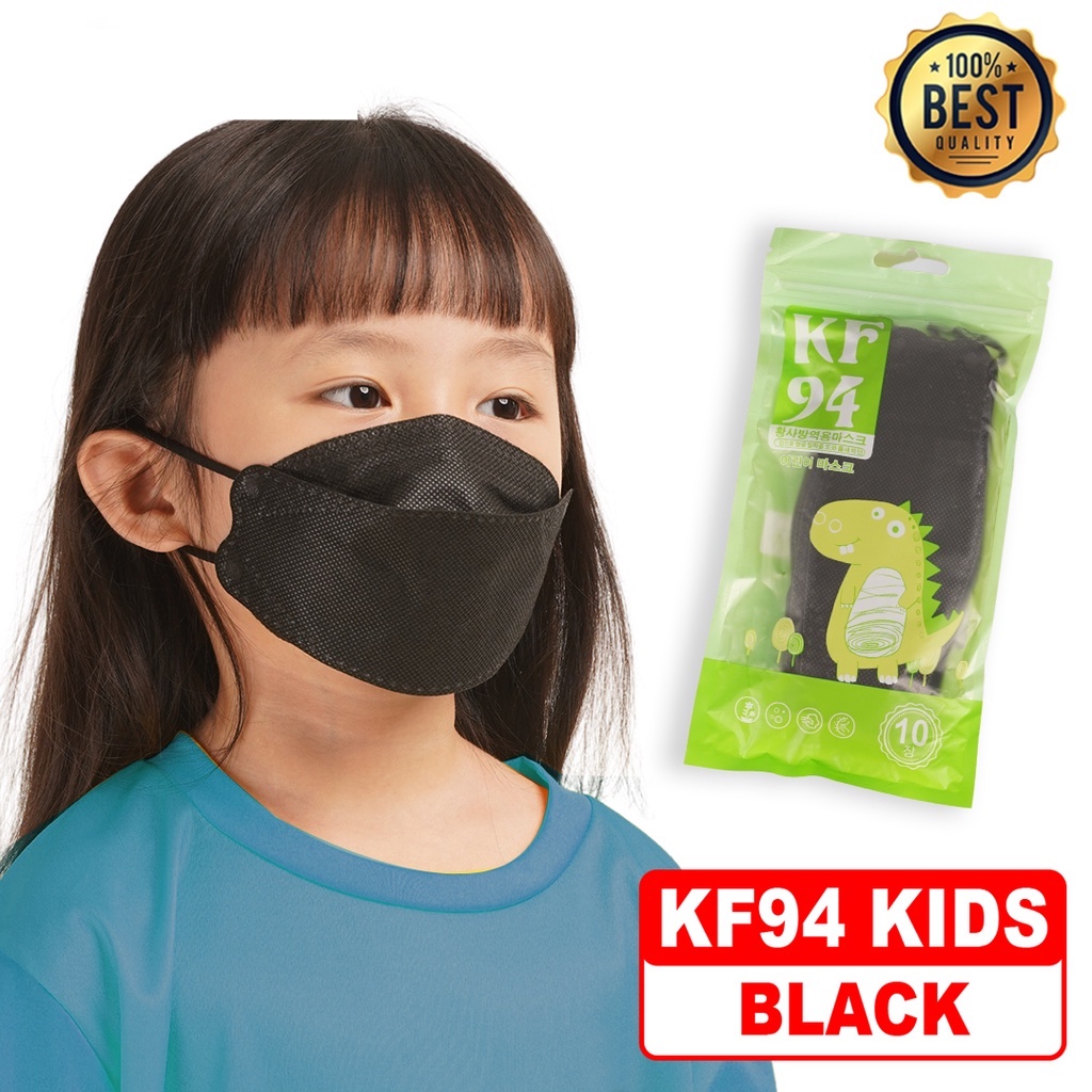 Khẩu trang bé trai kf94 Khẩu trang trẻ em Khẩu trang trẻ em 3 lớp 10 cái