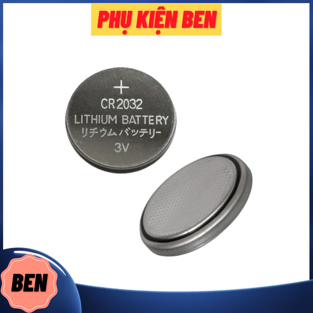 Pin cúc áo CR2032 3V dùng cho remote thước kẹp điện tử, laptop, đồng hồ