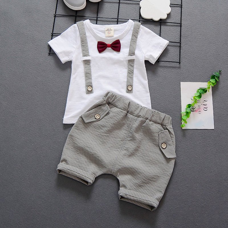 Bộ thun giả vest bé trai, cho bé cao từ 60cm - 110cm
