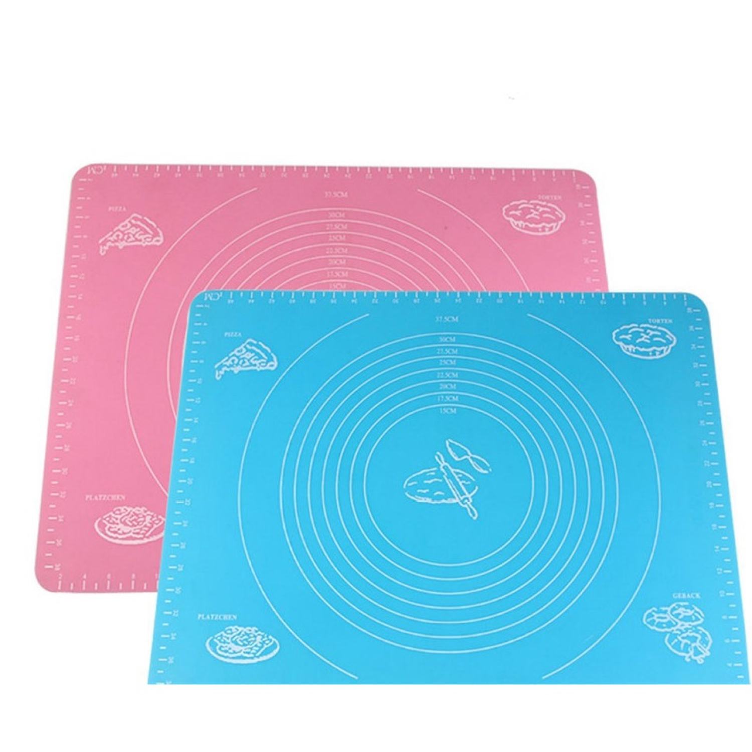 Tấm lót nhào bột/Thảm lót nướng, nhào bột, cán bột bằng silicon 40x5cm