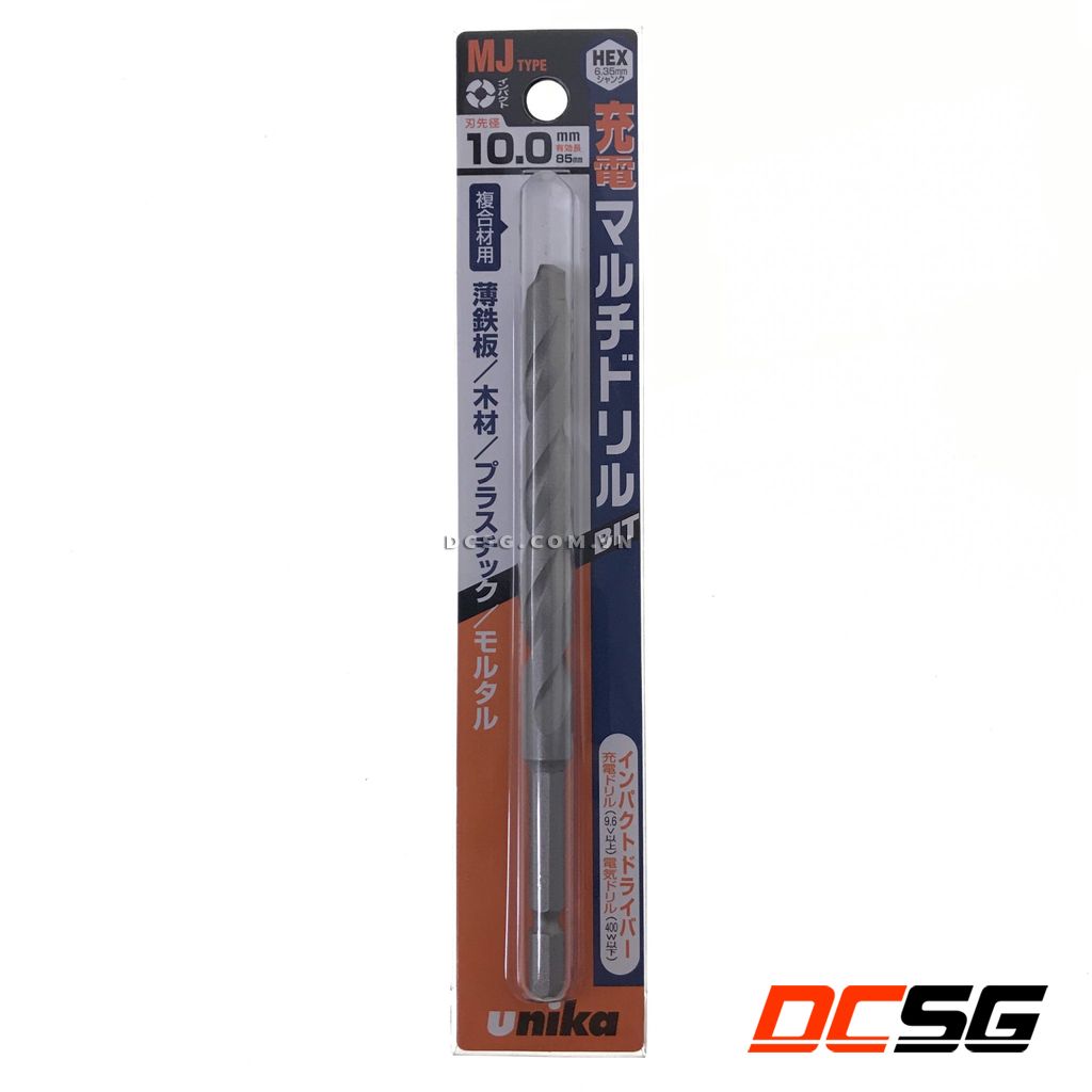 Mũi khoan đa năng 10x135mm chân lục giác unika mj10x135