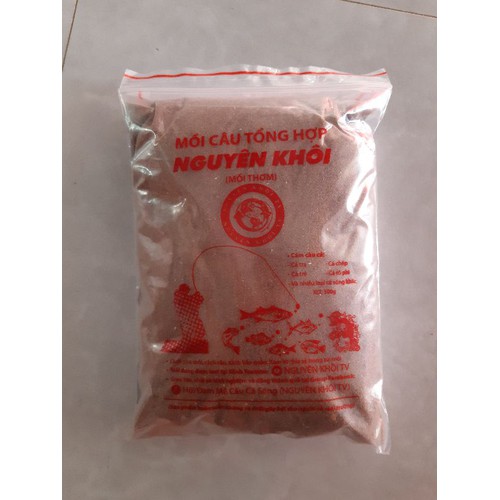 Gói mồi câu cá nguyên khôi đỏ-cám câu cá nguyên khôi-mồi câu nguyên khôi