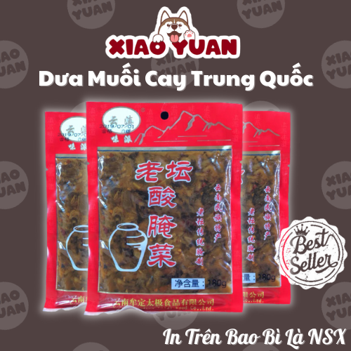 Dưa muối chua cay - Túi dưa muối Trung Quốc 1000gr