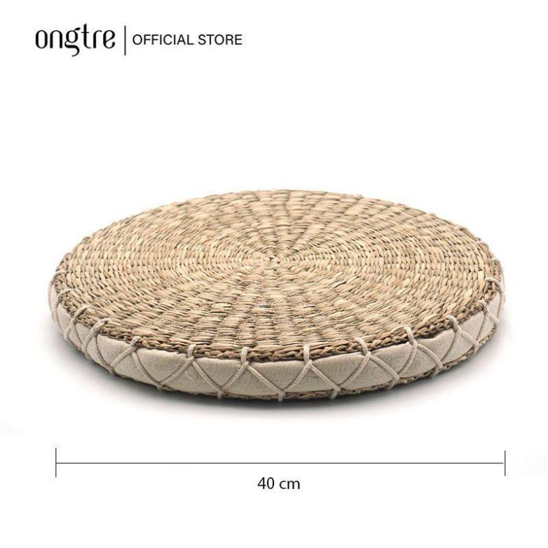 Xưởng SX - Đệm cói ngồi bệt/ đệm ngồi bệt đan cói/chiếu cói ngồi bệt có đệm mút hình tròn -lh 0978945425
