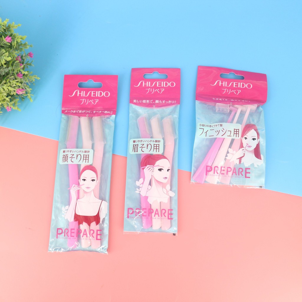 Bộ 3 dao cạo shiseido nhật bản