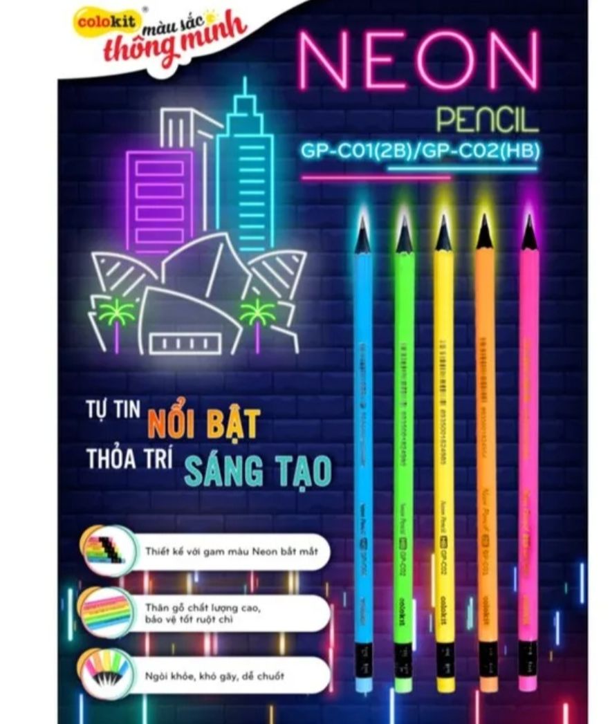 Bút chì neon colokit gp-c01/gp-c02