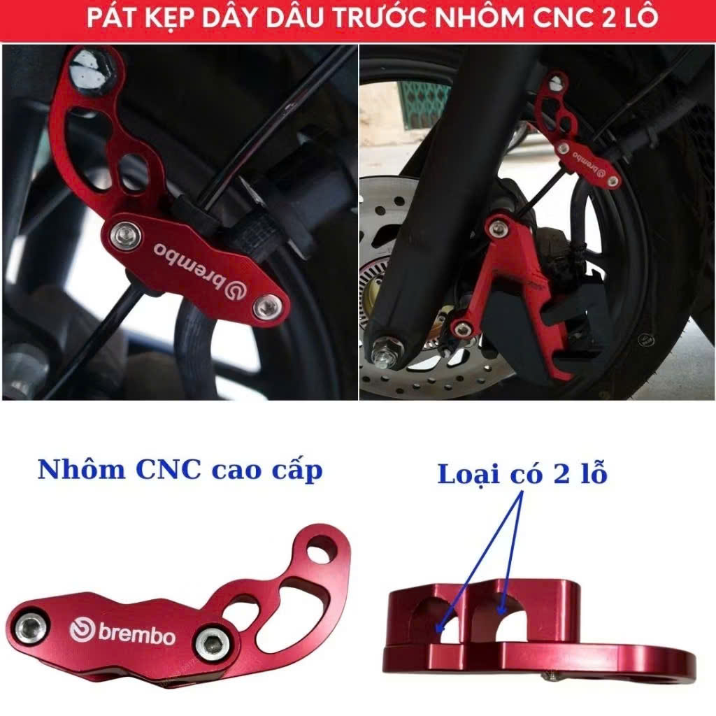 Pat Brembo kẹp dây dẫn dầu cho SH và EXCITER 150