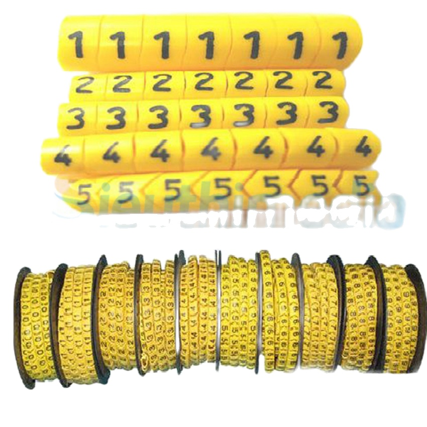 Hộp 10 vòng đánh số dây mạng,Vòng đánh số dây điện, vòng đánh số dây internet