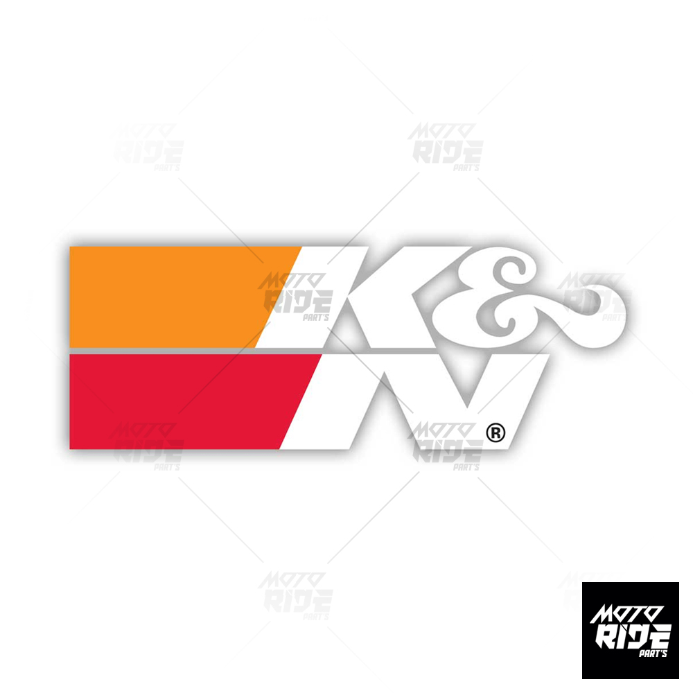 K&n sticker bộ 5 tem k&n trắng