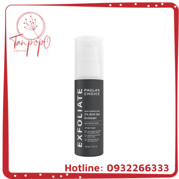Gel loại bỏ tế bào chết Paula’s Choice Skin Perfecting 2% BHA Gel Exfoliant 100ml-2040