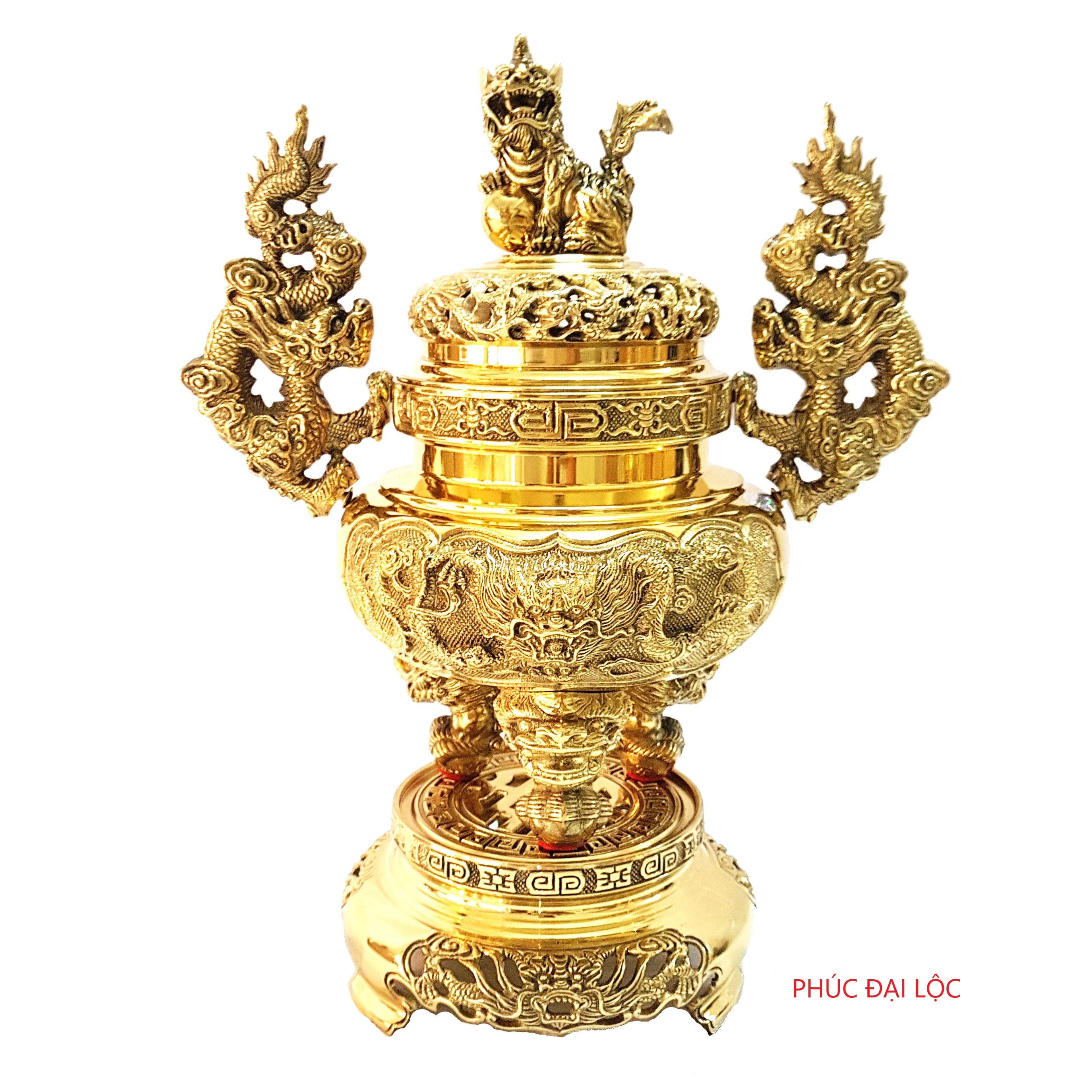 Lư hương tròn Vĩnh Tiến số 3 đỉnh cao 52 cm