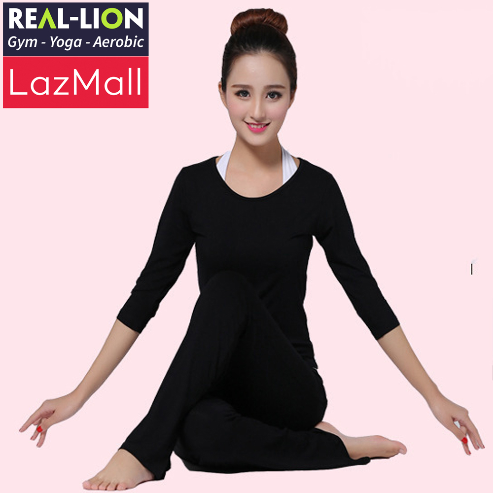 Bộ đồ tập thể thao Yoga REAL-LION - Bộ đồ thể thao - Chất thun co dãn 4 chiều - RL34