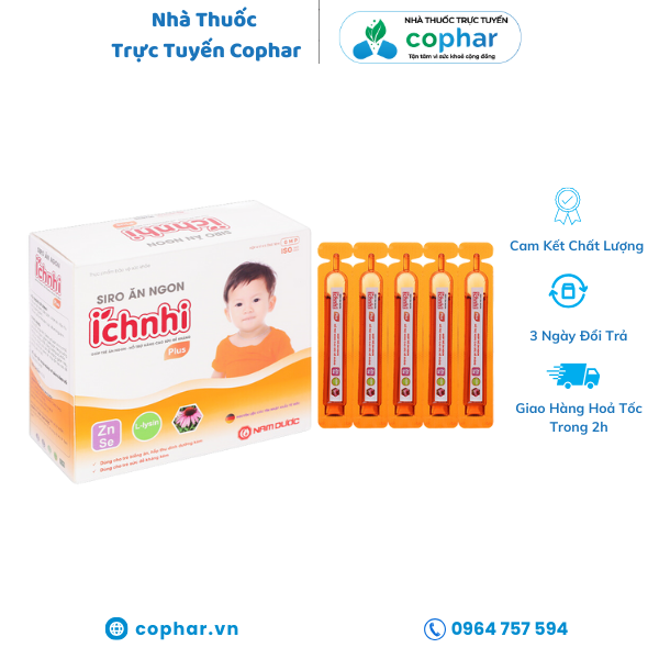 Siro ăn ngon ích nhi hộp 20 ống x 10ml