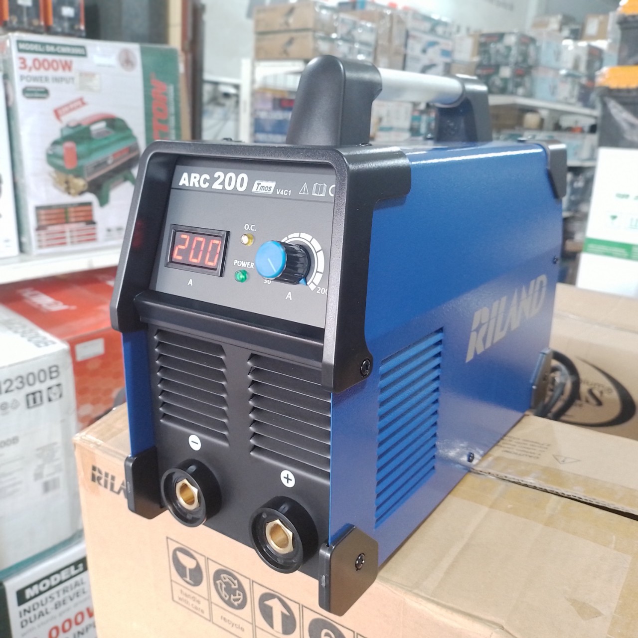 Máy hàn que riland - arc200tmos cam kết máy chính hãng 100% bảo hành 2 năm