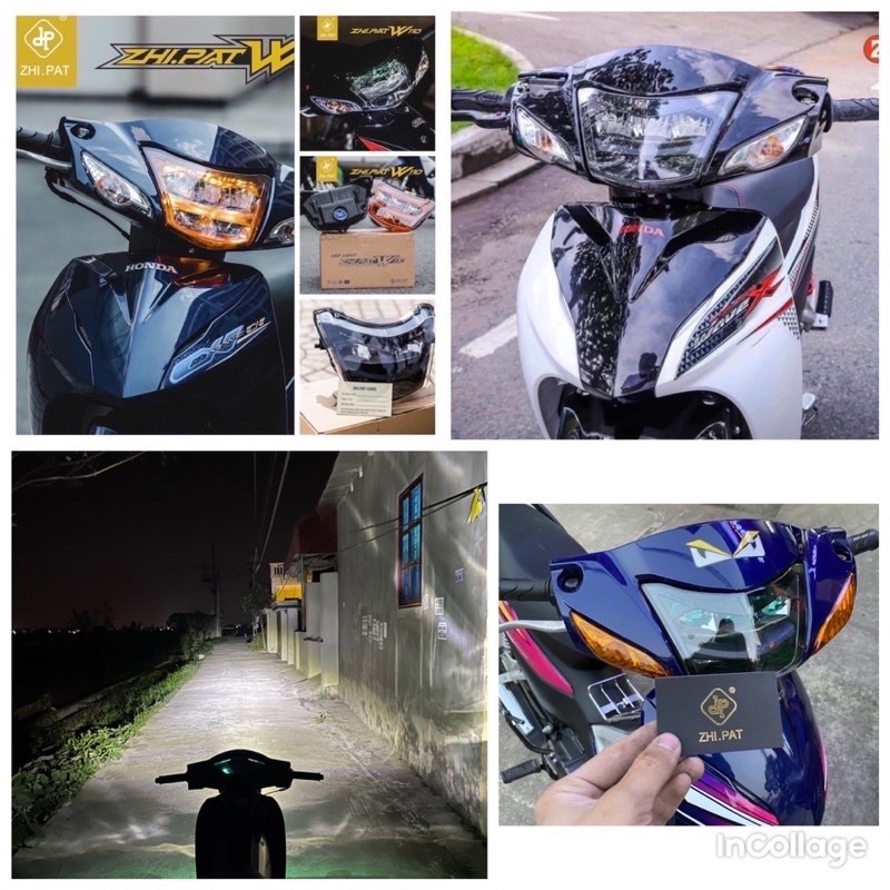 [sale70%] Đèn Zinpat Chính Hãng Đủ Màu Lắp Cho Các Dòng Xe Wave 50cc-100-110