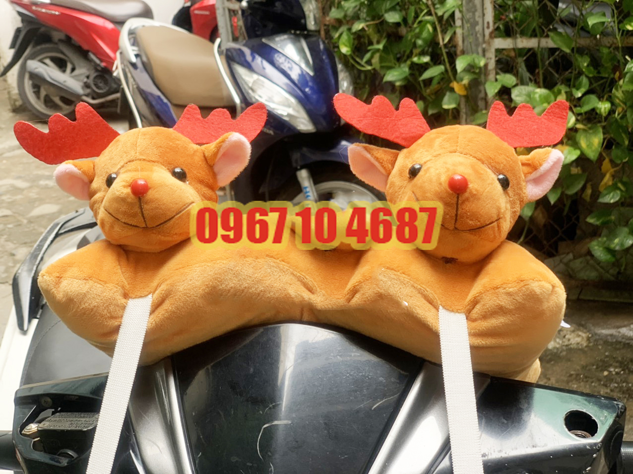 Gối đi xe máy 2 đầu cho bé