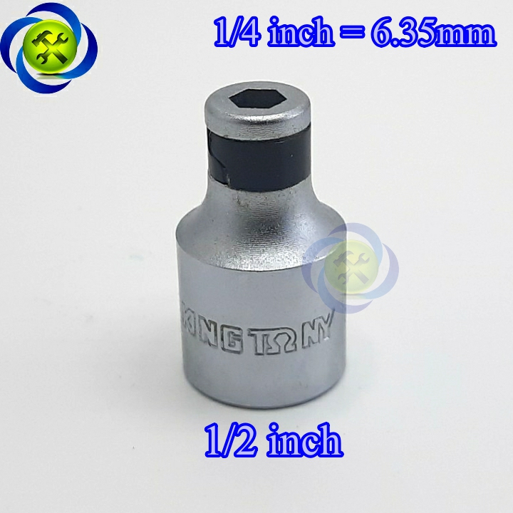 Đầu chuyển bulong 1/2 sang đầu bắn vít 6.35mm kingtony 414808s
