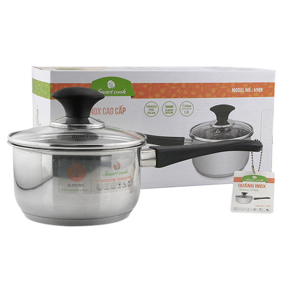 Quánh inox elmich smartcook 14cm dùng từ-el6989