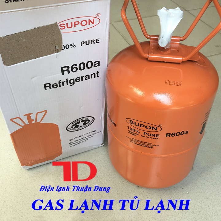 Môi chất lạnh điều hòa R600a Supon 3kg - Điện Lạnh Thuận Dung