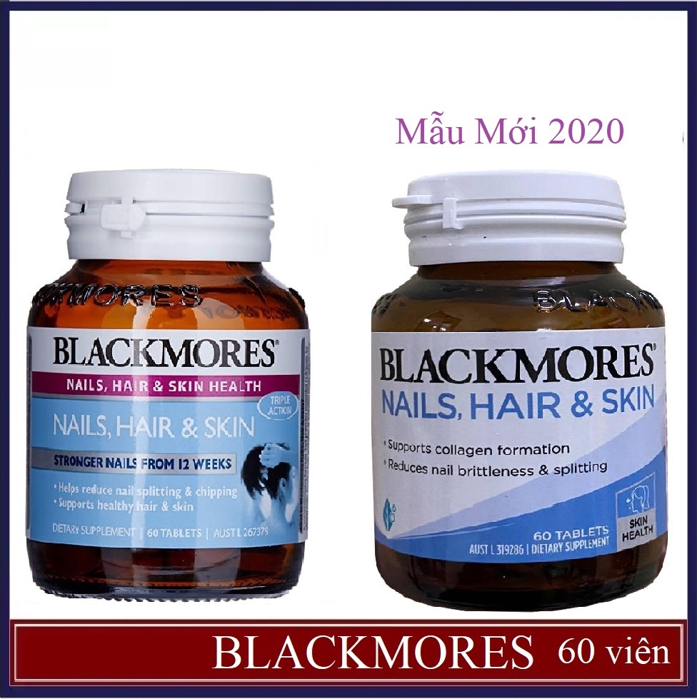 blackmore Hair Skin Nails 60 viên của Úc - Vitamin cho tóc, móng và da