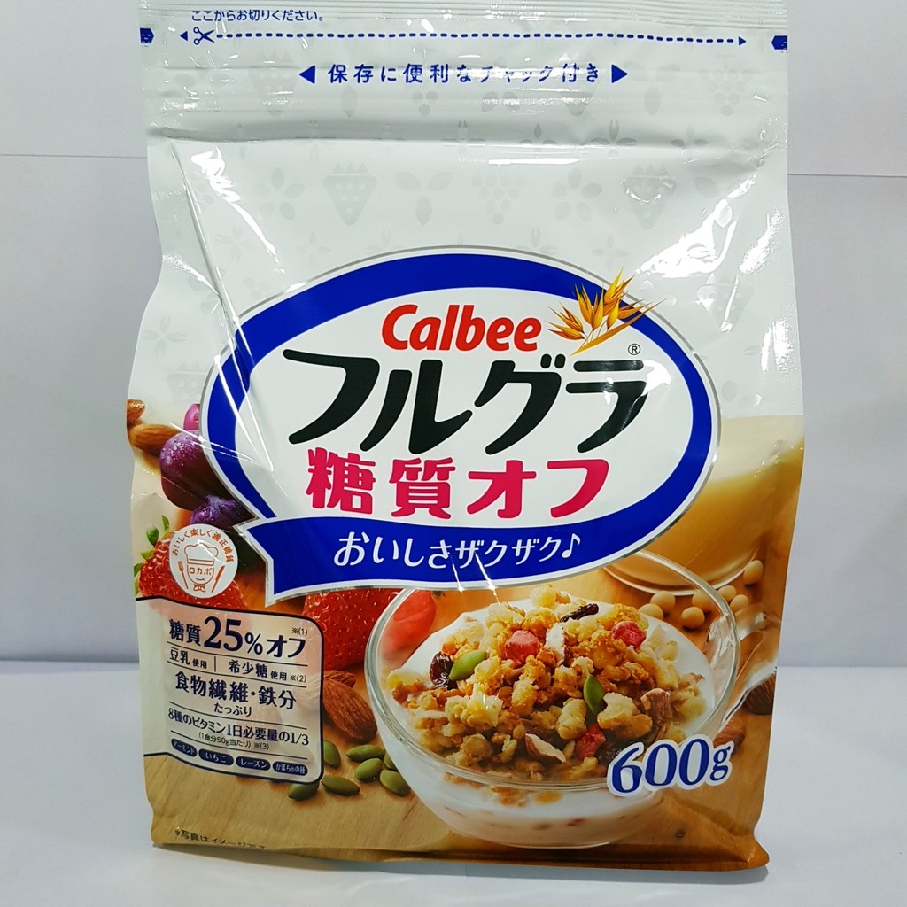 { Date T03/2023}Ngũ Cốc Trái Cây Calbee Màu Trắng Ít Đường 600g Nhật Bản, Ngũ Cốc Giảm Cân, Ngũ Cốc Ăn Kiêng, Ngũ Cốc Ăn Sáng, Ngũ Cốc Ăn Liền, Ngũ Cốc Hoa Quả Sấy Khô