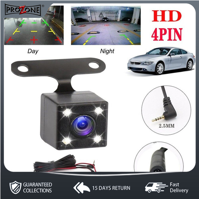 Camera xe hơi 4 đèn led camera quan sát phía sau dvr 4 chân cho xe hơi xe tải nhỏ