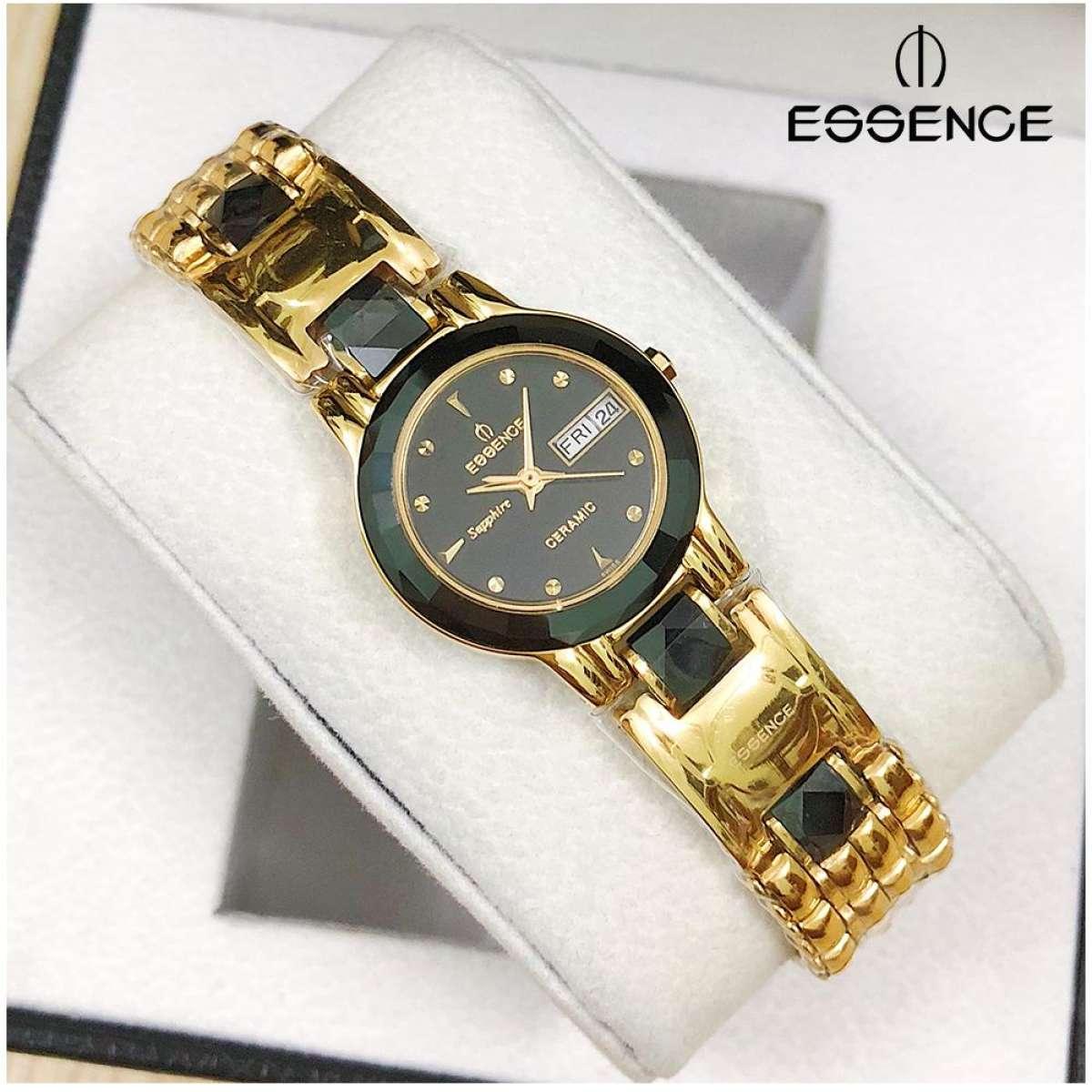 Đồng hồ ESSENCE NỮ, kính Saphire, chống nước - Tặng 2 pin thay thế - Casual watch with ESSENCE Style