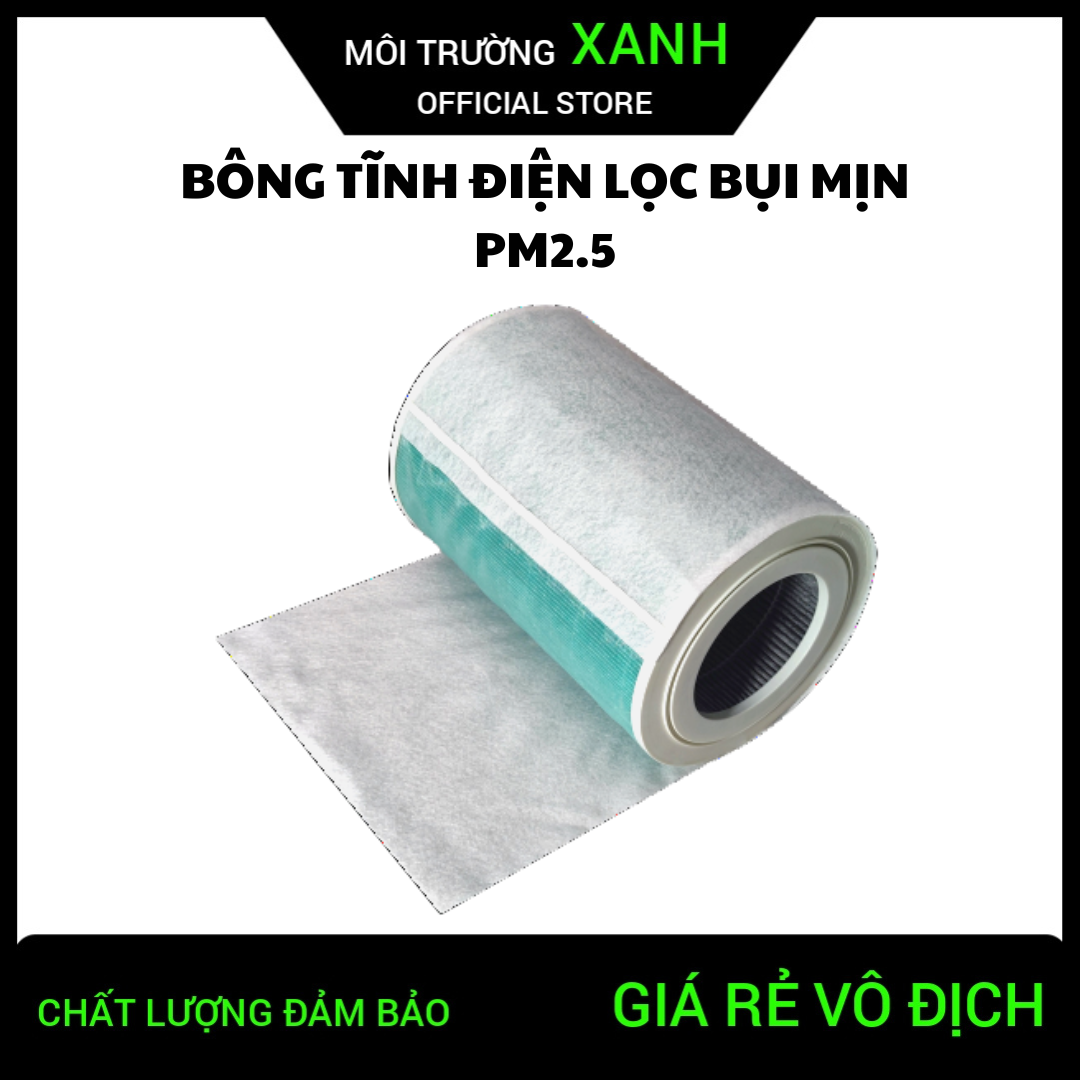 [VOUCHER 10%] Bộ 05 bông lọc tĩnh điện loại bỏ bụi mịn PM2.5 tăng tuổi thọ màng lọc của máy lọc khôn