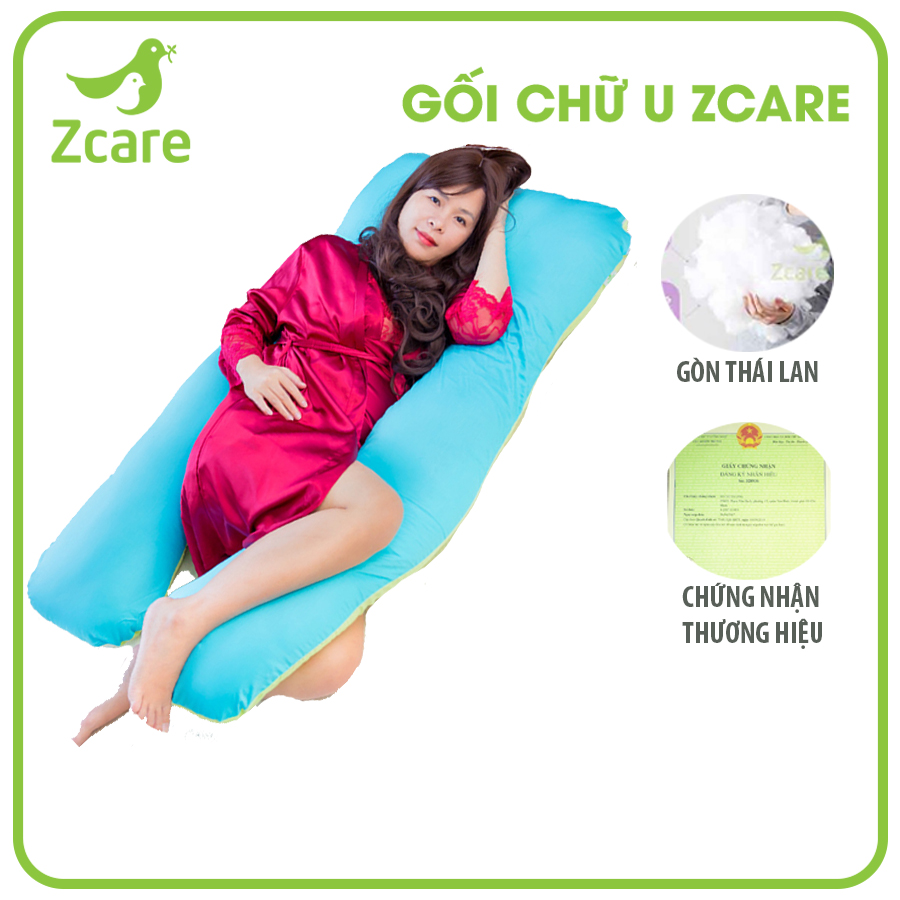 Gối ôm chữ U dành cho bà bầu Zcare giúp mẹ bầu hết đau lưng Gối ôm chữ U dành cho bà bầu Zcare giúp mẹ bầu hết đau lưng